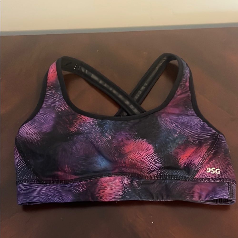 DSG Women's Purple and Pink Sports Bra